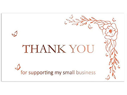 Small Business Thank You Card